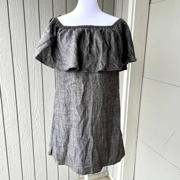 Reformation Tennessee Off-Shoulder Ruffle Mini Dress XS, Made in USA - Picture 1 of 11